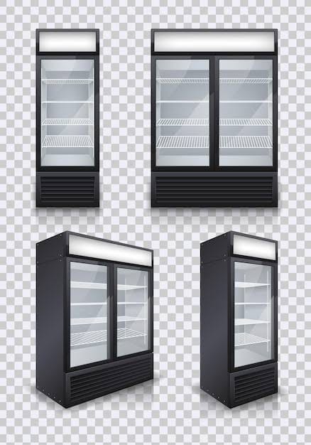 Commercial visi cooler display freezers
