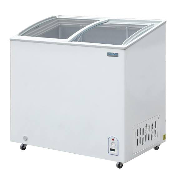 Glass top deep freezer